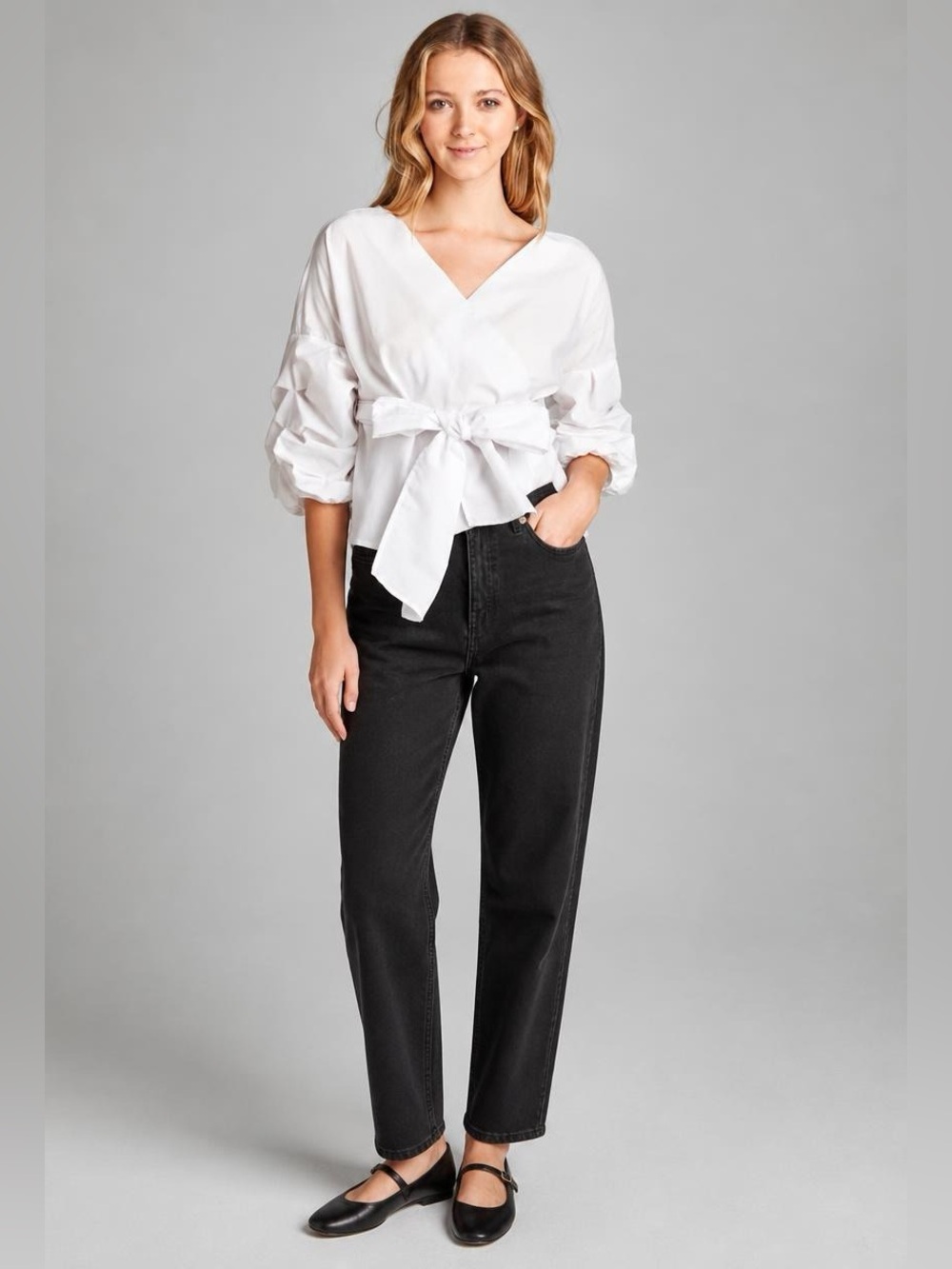 90’s Mom Jeans-Black Straight-Leg